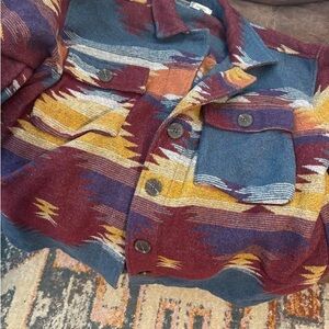 Aztec Print Shacket | Medium | Like New | Smoke-Free Home